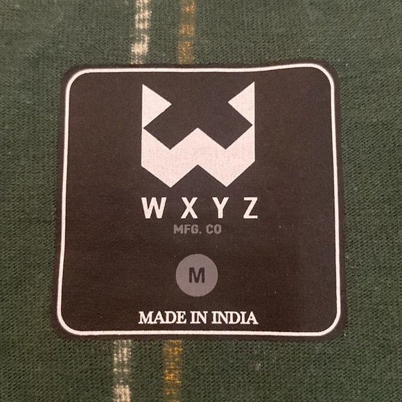 WXYZ T-Shirt Green Stripped Men's Medium - Picture 6 of 10